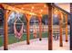 Backyard pergola featuring stylish hammock swings and an inviting atmosphere with string lights at 3130 S Krameria St, Denver, CO 80222