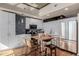 Modern kitchen with stainless steel appliances, sleek countertops, and a stylish backsplash at 1700 Bassett St # 513, Denver, CO 80202