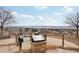 Scenic overlook featuring a stone pillar with informational display, safety fence, and sprawling neighborhood views at 2208 S Eldridge Ct, Lakewood, CO 80228