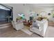 Inviting living area with hardwood floors, comfortable seating, and a large window with great lighting at 5880 S Happy Canyon Dr, Cherry Hills Village, CO 80111