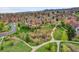 Picturesque aerial view of a neighborhood featuring sidewalks and greenbelts at 5781 S Union Ter, Littleton, CO 80127