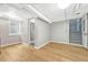 Spacious basement featuring durable wood floors and ample natural light at 4720 W 39Th Ave, Denver, CO 80212
