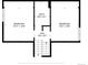 Upper floor plan with bedrooms, bath, and hall at 12780 E Bethany Pl, Aurora, CO 80014