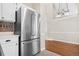 Stainless steel refrigerator in kitchen at 12780 E Bethany Pl, Aurora, CO 80014