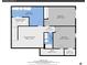 Detailed floorplan showcasing the layout of the bedrooms, laundry, and recreation room at 12317 Fillmore Ct, Thornton, CO 80241