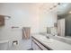 Clean bathroom with a single sink and shower/tub combo at 9200 E Cherry Creek South Dr # 10, Denver, CO 80231