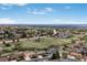 Expansive aerial view showcasing the neighborhood's layout and scenic surroundings at 2140 S Coors Cir, Lakewood, CO 80228
