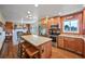 Spacious kitchen with island seating and stainless-steel appliances at 2140 S Coors Cir, Lakewood, CO 80228