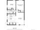 Detailed floor plan showcasing a practical layout with living room, kitchen, bedrooms, and bathroom at 536 Detroit St, Denver, CO 80206