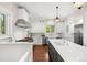 Bright kitchen with white cabinets, stainless steel appliances, and a spacious island at 165 N High St, Denver, CO 80218
