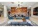 Beautifully designed lobby with comfortable seating, stylish decor, and statement lighting at 20 Wilcox St # 208, Castle Rock, CO 80104