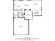 Detailed floor plan showing layout of kitchen, dining, living areas, bedroom, and garage with dimensions at 5586 S Harlan St, Littleton, CO 80123