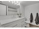 Modern bathroom with white vanity and updated fixtures at 3369 S Monaco Street Pkwy # A, Denver, CO 80222