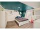 Cool bedroom with a celestial ceiling design, providing a unique and playful space at 9380 W 51St Ave, Arvada, CO 80002
