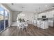 Open dining area next to kitchen with lots of natural light at 13734 Ash Cir, Brighton, CO 80602