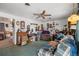 Cozy living room with a ceiling fan at 3778 S Hooker St, Englewood, CO 80110