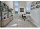 Home office with built-in shelving and a workspace at 4937 Tamarac St, Denver, CO 80238