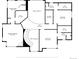Floor plan of the primary floor featuring bedrooms, baths, and walk-in closets at 1007 Thorncreek Ct, Thornton, CO 80241