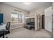 Cozy bedroom featuring a unique bunk bed design, a window with blinds, and ample space for relaxation at 23440 E Rockinghorse Pkwy, Aurora, CO 80016