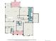 Detailed floor plan of the home showcasing the layout of rooms, including bedrooms, kitchen, and living areas at 23440 E Rockinghorse Pkwy, Aurora, CO 80016