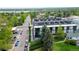 Aerial view of a modern building in a tree-lined neighborhood at 5125 W 29Th Ave # 1, Denver, CO 80212
