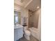 Clean bathroom with a tiled shower/tub and modern sink and faucet at 5125 W 29Th Ave # 1, Denver, CO 80212