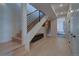 Hallway with staircase and entry to main bedroom at 5125 W 29Th Ave # 1, Denver, CO 80212