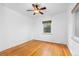 Bright bedroom with hardwood floors and natural light at 40 Colorado Blvd, Denver, CO 80206
