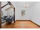 Open-concept space features hardwood floors and is adjacent to the living room at 40 Colorado Blvd, Denver, CO 80206
