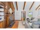Comfortable living room boasts hardwood floors, a fireplace with built-ins, and natural light at 40 Colorado Blvd, Denver, CO 80206