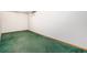 Unfinished basement with green carpet and white walls provides a blank canvas for future renovation and design at 6185 Sheridan Blvd, Arvada, CO 80003