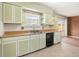 Functional kitchen space with white cabinetry, a double sink, and updated appliances at 6185 Sheridan Blvd, Arvada, CO 80003