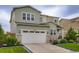 Charming two-story home features a two-car garage and well-manicured lawn at 6883 E 132Nd Pl, Thornton, CO 80602