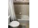 Practical bathroom showcasing a standard tub and shower setup at 9041 Lilly Ct, Thornton, CO 80229