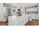 Bright kitchen features a large island, stainless steel appliances, and stylish backsplash at 741 S 6Th Ave, Brighton, CO 80601