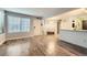 Bright living area with wood floors, lots of light, and an open layout at 836 S Vance St # D, Lakewood, CO 80226