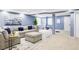 Finished basement featuring a cozy seating area, neutral color scheme, and ample room at 6123 Dunraven Rd, Golden, CO 80403