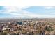 Fantastic aerial view of the city, highlighting the property's central location and easy access to urban amenities at 2397 E Iliff Ave, Denver, CO 80210