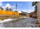 Large backyard with partial fencing for privacy at 16 Prairie St, Palmer Lake, CO 80133