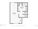 Floor plan of lower level featuring bedroom, bathroom, laundry and closet at 21111 E 43Rd Ave, Denver, CO 80249
