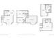 Floor plans of the first floor, second floor, lower level and basement at 21111 E 43Rd Ave, Denver, CO 80249