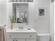 Clean bathroom with white vanity and shower/tub combo at 1313 N Williams St # 703, Denver, CO 80218