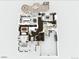 Second floor plan displaying open living spaces, kitchen, dining area, living room, and staircase at 14841 W Warren Ave, Lakewood, CO 80228