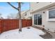 Small fenced backyard with patio, perfect for relaxing at 4626 S Dillon Ct # B, Aurora, CO 80015