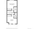 Upper floor plan with primary bedroom and another bedroom at 4626 S Dillon Ct # B, Aurora, CO 80015