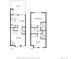 Two-story floor plan, including both levels at 4626 S Dillon Ct # B, Aurora, CO 80015
