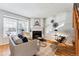 Spacious living room with hardwood floors and a fireplace at 4626 S Dillon Ct # B, Aurora, CO 80015