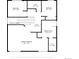 Layout of the second floor with bedrooms, bathrooms, hall, and walk-in closet at 20000 E Mitchell Pl # 34, Denver, CO 80249