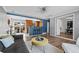 Inviting living room with an open layout, hardwood flooring, and easy access to kitchen and dining areas at 7906 S Dover St, Littleton, CO 80128
