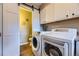 Convenient laundry room with modern washer and dryer units at 8051 Wolff St # I, Westminster, CO 80031